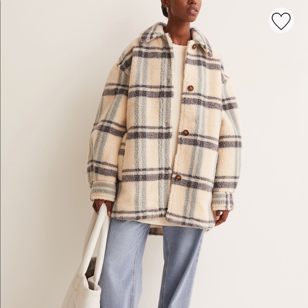 NWT SHERPA SHACKET H&M